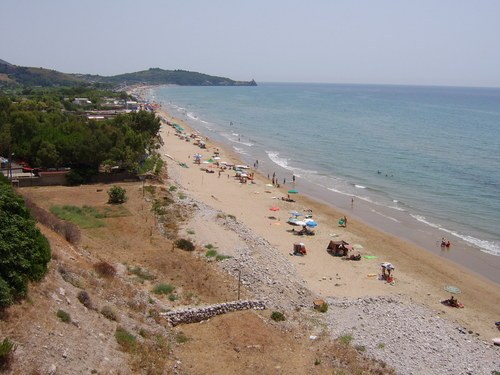 veduta della spiaggia di sant'Agostino